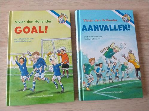 Vivian den Hollander twee boeken "Goal!" en "Aanvallen!", Boeken, Sportboeken, Zo goed als nieuw, Lopen en Fietsen, Ophalen of Verzenden