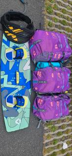 Duotone Jaime board + kites - Topstaat!, Watersport en Boten, Kitesurfen, Twintip, 9 m², Kiteboard, Ophalen of Verzenden
