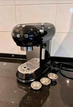 Z.G.A.N Zwarte Smeg espressomachine / koffiemachine, Witgoed en Apparatuur, Koffiezetapparaten, 10 kopjes of meer, Ophalen of Verzenden