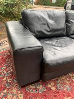 Bank Origineel vintage Roche Bobois zwart leren design bank., Huis en Inrichting, Ophalen of Verzenden