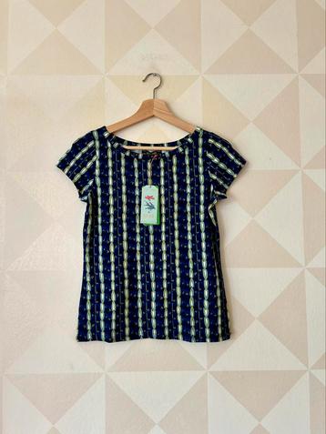 King Louie Lily Tee top shirt groen blauw XS/34 NIEUW beschikbaar voor biedingen