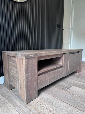 Massief Accacia Tv meubel + Salontafel set beschikbaar voor biedingen