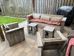 Loungeset steigerhout, Tuin en Terras, Tuinsets en Loungesets, Ophalen of Verzenden, Gebruikt, Steigerhout, Bank