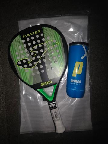 Joma Master padel racket incl. ballen beschikbaar voor biedingen