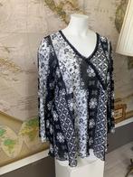 Leuke top van MS Mode maat XXL, Douwenmaat 8-3 Meppel, Info@again.nu, Zwart, Maat 46/48 (XL) of groter