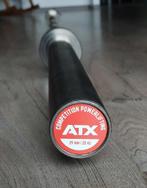 ATX powerlifting competition bar + aluminium ATX collars, Sport en Fitness, Fitnessmaterialen, Ophalen, Gebruikt, Benen, Halterstangen