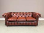 Originele klassiek Engelse Chesterfield 3 zits vintage bank, Ophalen, Gebruikt, 150 tot 200 cm, Driepersoons