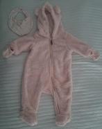 Teddybeer jasje roze maat 62 h&m jas slabbetje baby kleding, H&M, Zo goed als nieuw, Jasje, Verzenden