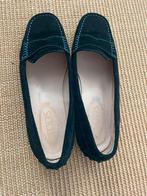 Suède loafers maat 36 donker blauw, Ophalen, Zo goed als nieuw, Blauw, Instappers