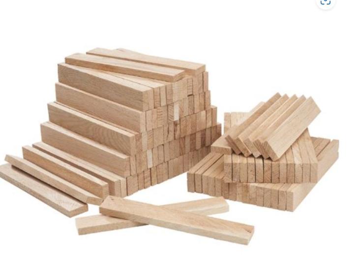 Knutselblokken eikenhout, Hobby en Vrije tijd, Knutselen, Nieuw, Materiaal, Ophalen of Verzenden