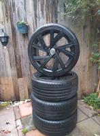 Volkswagen Bergamo R line 18 inch 5x112 set, Ophalen, 18 inch, Gebruikt, Velg(en)