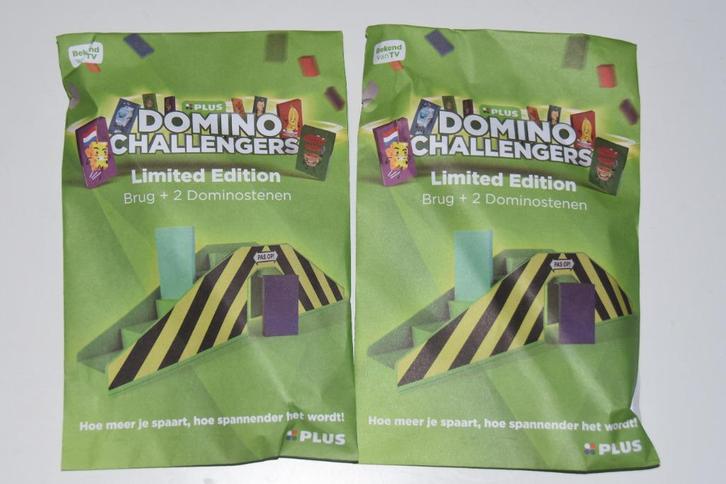 Plus Domino Challengers Brug + Dominostenen Nieuw, Verzamelen, Supermarktacties, Plus, Ophalen of Verzenden