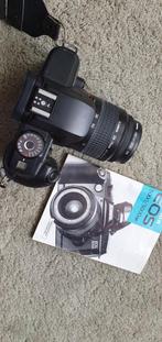 Canon EOS 5000 met 38-76mm lens en Cosina zoomlens 100-200mm, Audio, Tv en Foto, Fotocamera's Analoog, Ophalen of Verzenden, Gebruikt