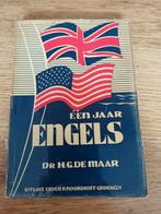 Boek - een jaar Engels van Dr H.G. De Maar, Gelezen, H.G. De maar, Ophalen of Verzenden, Overige uitgevers