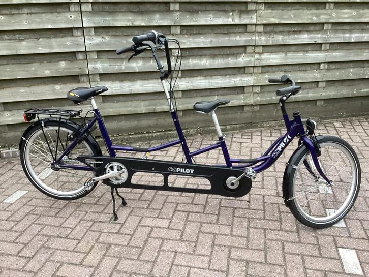 `zgan co-pilot ouderkindtandem, Fietsen en Brommers, Fietsen | Tandems, Zo goed als nieuw, Minder dan 10 versnellingen, Minder dan 49 cm