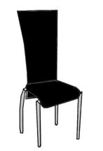 4 zwarte eetkamer stoelen - NIEUW in doos, Ophalen, Nieuw, Zwart, Vier