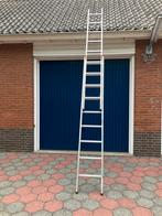 Aluminium ladder uitschuifbaar tot zeven meter, Ophalen of Verzenden, Gebruikt, 4 meter of meer