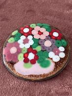 Vintage emaille bloemetjes broche, Sieraden, Tassen en Uiterlijk, Broches, Ophalen of Verzenden, Zo goed als nieuw, Overige kleuren