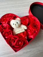 Hart met Beer met Rozen, Verzamelen, Beren en Cherished Teddies, Ophalen of Verzenden, Zo goed als nieuw