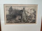 Brabantsch huisje 1944  Jan Strube, Antiek en Kunst, Ophalen of Verzenden