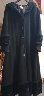 Zwarte lange jas, Zwart, Ophalen, Maat 38/40 (M), Onbekend