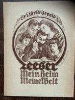 Exlibris Benno Leeser door Hanns Herkendell, Ophalen of Verzenden