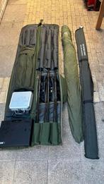 Complete Karper Set - Shimano 4500b + hengels, fox spul ect, Watersport en Boten, Hengelsport | Karpervissen, Ophalen, Gebruikt