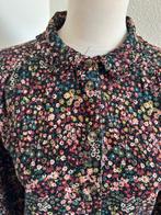 King Louie maat 42 rib fluwelen bloemen blouse, Kleding | Dames, Maat 42/44 (L), Ophalen of Verzenden, Zo goed als nieuw, King Louie