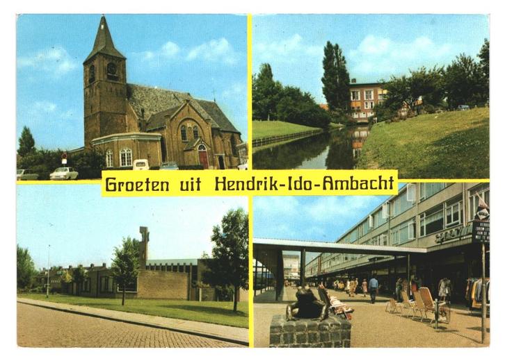 983358 Hendrik Ido Ambacht 82 ZH Gelopen met postzegel, Verzamelen, Ansichtkaarten | Nederland, Gelopen, Zuid-Holland, 1980 tot heden