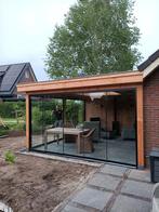 Veranda schuif glaswanden compleet incl montage, Ophalen of Verzenden, Nieuw, Veiligheidsglas, 160 cm of meer