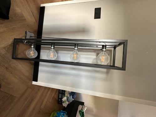 Industriële hanglamp, Huis en Inrichting, Lampen | Hanglampen, Gebruikt, Minder dan 50 cm, Metaal, Ophalen