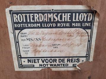 prachtig uniek teakhouten groot dressoir Rotterdamsche Lloyd beschikbaar voor biedingen