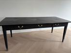 Tafel, 3 lades. Zwart, Huis en Inrichting, Tafels | Sidetables, Ophalen, Zo goed als nieuw
