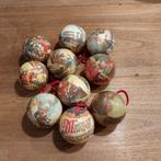 Vintage kerstballen papier maché, Diversen, Ophalen of Verzenden