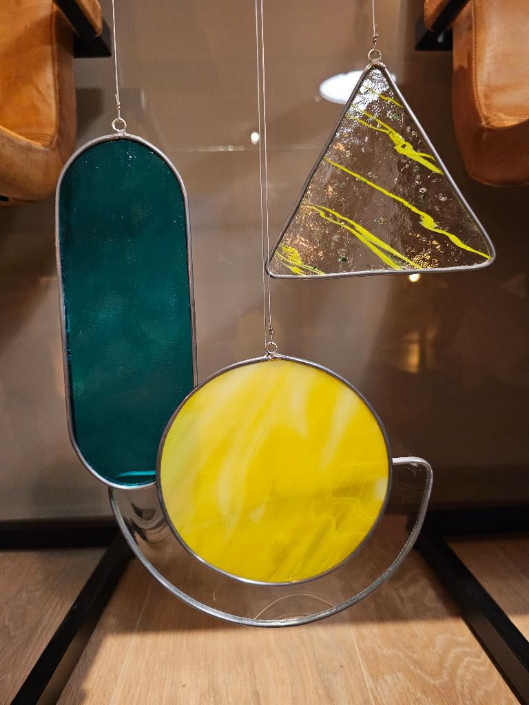 modern Glas in lood object ": zonnig". suncatcher, Huis en Inrichting, Woonaccessoires | Overige, Ophalen of Verzenden, Nieuw
