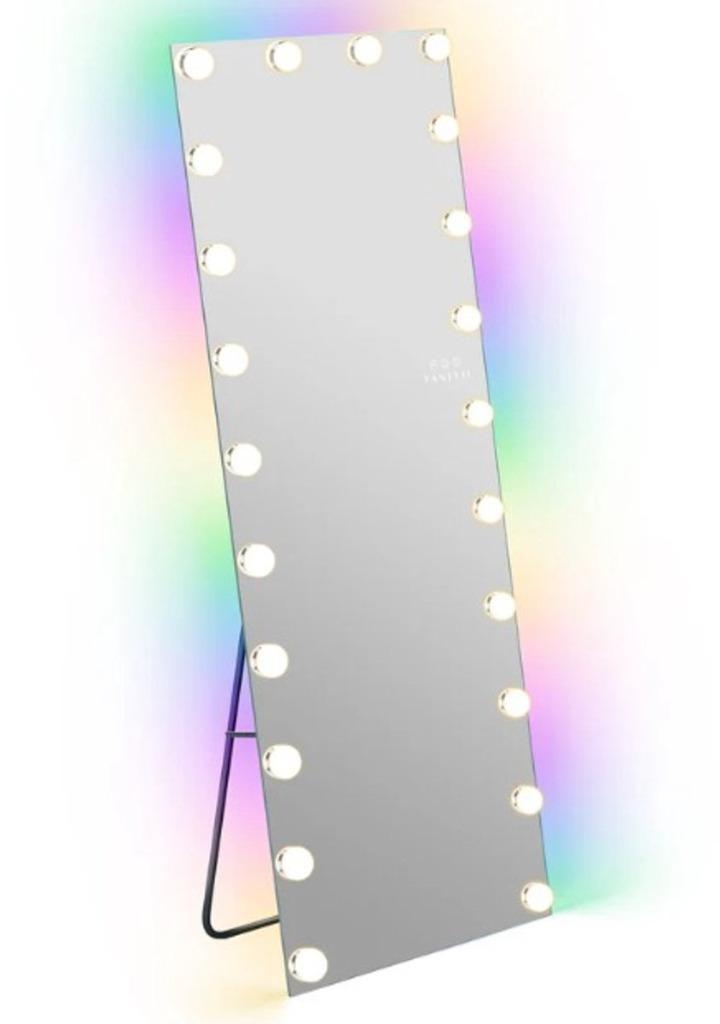 Vanitii Hollywood Spiegel met LED-verlichting RGB 180x75 cm, Huis en Inrichting, Woonaccessoires | Spiegels, Nieuw, 50 tot 75 cm
