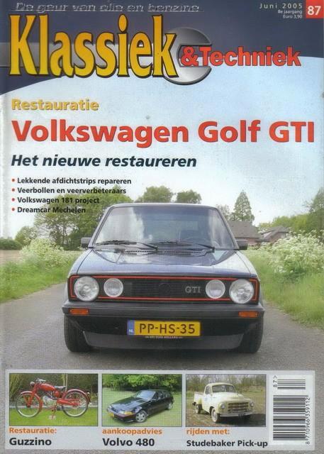 Klassiek & Techniek 87 2005 : VW Golf GTI / 181 - Volvo 480, Boeken, Auto's | Folders en Tijdschriften, Gelezen, Algemeen, Ophalen of Verzenden