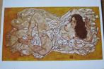 Egon Schiele - Liggende vrouw op doek - 1917 - nieuw, Verzenden, 1980 tot heden, Ongelopen, Overige thema's