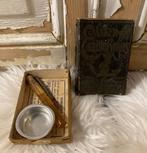Brocante oud doosje Lakbrons / Anker - Maille Brons, Ophalen of Verzenden