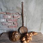Oude koperen spaan bakvorm puddingvorm *Etage3*, Huis en Inrichting, Gebruikt, ., Ophalen of Verzenden, .