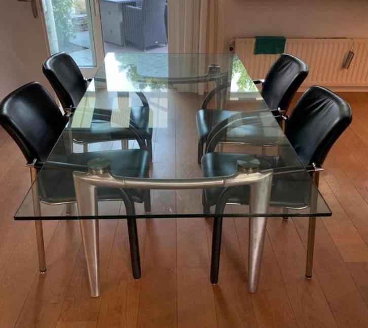 Eettafel  200x100 Leolux Farandole, Huis en Inrichting, Complete eetkamers, Zo goed als nieuw, Ophalen