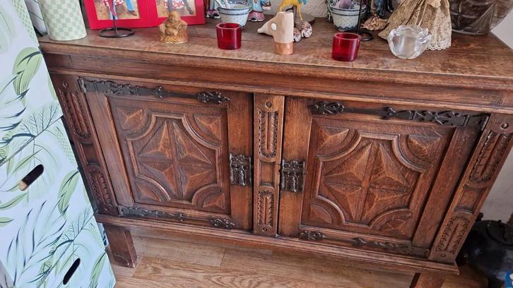 Antiek Eikenhouten Dressoir/Kabinet, Antiek en Kunst, Antiek | Meubels | Kasten, Ophalen of Verzenden