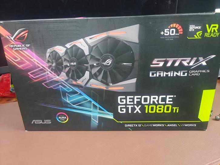 Asus Strix GTX 1080 Ti 11GB - Gaming Videokaart, Computers en Software, Videokaarten, Gebruikt, Nvidia, PCI-Express 3.0, GDDR5