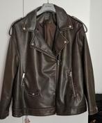 Dames biker jack zwart leder grote maat xxxl, Ophalen of Verzenden, Zo goed als nieuw, Zwart, Jas of Mantel