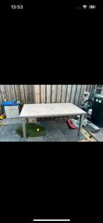 GRATIS tuintafel en stoelen, Ophalen, Gebruikt, Rechthoekig