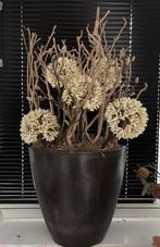 Lombok pot met bloemstuk, Ophalen, Zo goed als nieuw