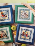 4 boerderijdieren met jong borduurpatroontjes, Ophalen, Nieuw, Handborduren, Patroon