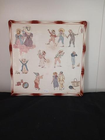 aardewerk onderzetter sarreguemines beschikbaar voor biedingen