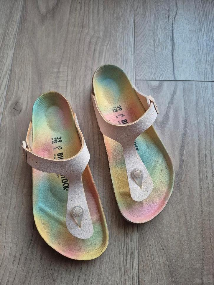 Birkenstock Gizeh Multicolor, Kleding | Dames, Schoenen, Nieuw, Slippers, Roze, Ophalen of Verzenden