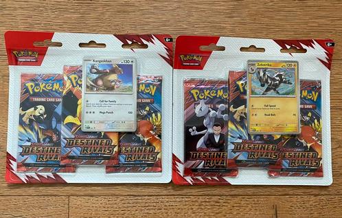 Pokémon TCG - Destined Rivals Blister Kangaskhan/Zebstrika, Hobby en Vrije tijd, Verzamelkaartspellen | Pokémon, Nieuw, Foil, Ophalen of Verzenden